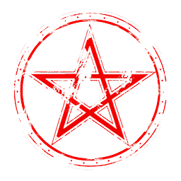 Pulsating pentagram as a visualizer effect